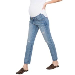 Current/Elliot + HATCH Maternity Boyfriend Jeans